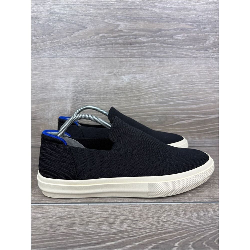 Rothy’s “The Original Slip On” Women’s Sz 10/Mens 8.5 Black Knit Comfort Sneaker